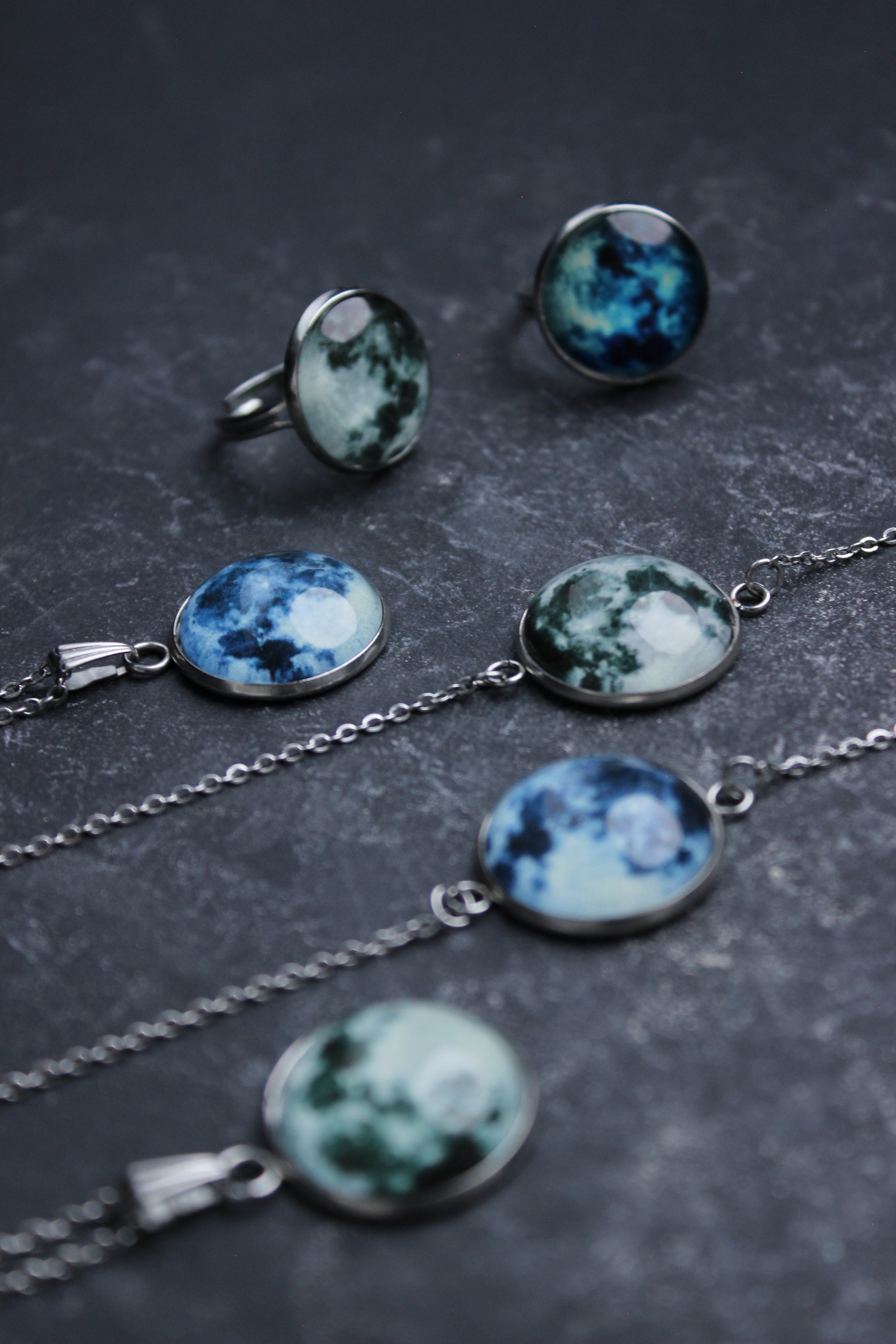 Luna Eterna – Conjunto de Joyería Cielo Nocturno